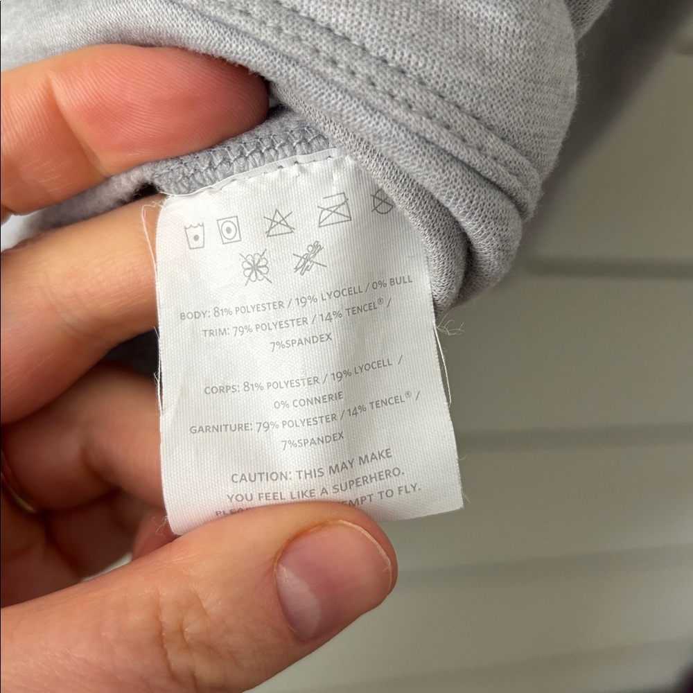 NOBULL Grey Logo Crewneck Sweatshirt — Size Medium - Picture 6 of 8